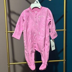 Nike Pink Footed Baby One Piece
